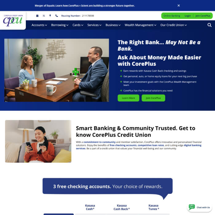 CorePlus Credit Union project thumbnail